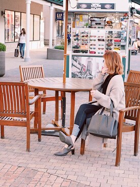 「ハイネックトップス」｜marinaさん（レディース・164cm）の春コーディネート