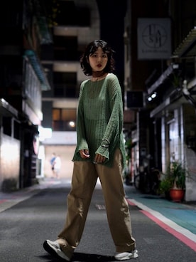 「Didot.（ディドット）のアイテム（トップス）」を使った、Heidi.twさん（レディース・172cm）の秋コーディネート