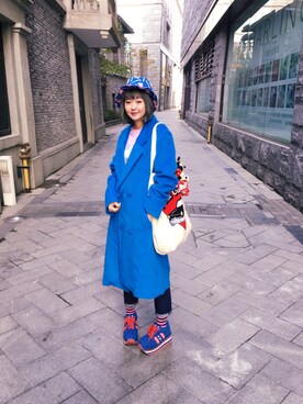 小鸟胃Abby酱さん（レディース・159cm）の冬コーディネート