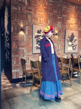 小鸟胃Abby酱さん（レディース・159cm）の冬コーディネート