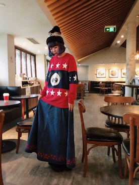 小鸟胃Abby酱さん（レディース・159cm）の冬コーディネート