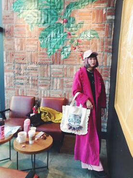 「Swankiss（スワンキス）のアイテム（ジャケット/アウター）」を使った、小鸟胃Abby酱さん（レディース・159cm）の冬コーディネート