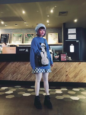 小鸟胃Abby酱さん(レディース・159cm)の春コーディネート