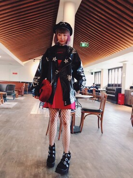 小鸟胃Abby酱さん（レディース・159cm）の春コーディネート