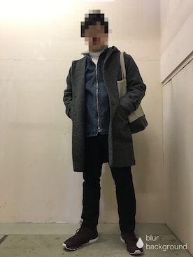 「A.P.C.（アーペーセー）のアイテム（ブルゾン）」を使った、ケンさん（メンズ・168cm）の冬コーディネート