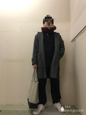 「JUNRED（ジュンレッド）のアイテム（トートバッグ）」を使った、ケンさん（メンズ・168cm）の冬コーディネート