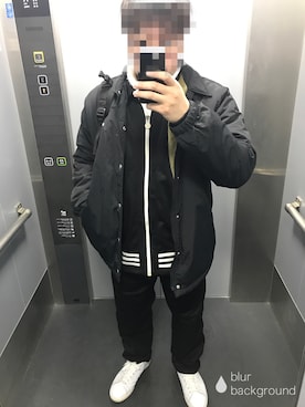 「adidas（アディダス）のアイテム（その他アウター）」を使った、ケンさん（メンズ・168cm）の冬コーディネート