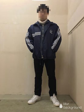 「A.P.C.（アーペーセー）のアイテム（ブルゾン）」を使った、ケンさん（メンズ・168cm）の冬コーディネート