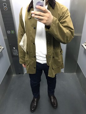 Barbour（バーブァー）の「Barbour / BEDALE SL ピーチスキン ...