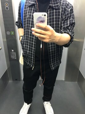 「Yves Saint Laurent（イヴサンローラン）のアイテム（ブルゾン）」を使った、ケンさん（メンズ・168cm）の春コーディネート