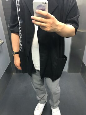 「CLUSE（クルース）のアイテム」を使った、ケンさん（メンズ・168cm）の夏コーディネート