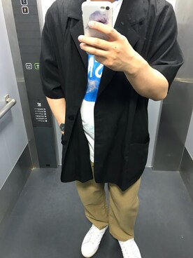 「CLUSE（クルース）のアイテム」を使った、ケンさん（メンズ・168cm）の夏コーディネート