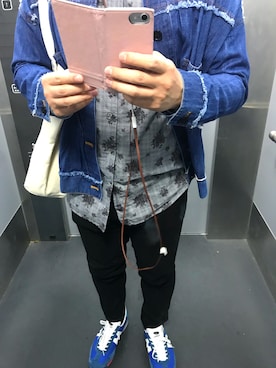 「BASISBROKE（バシスブローク）のアイテム」を使った、ケンさん（メンズ・168cm）の秋コーディネート