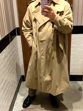 「A.P.C.（アーペーセー）のアイテム（スラックス）」を使った、ケンさん（メンズ・168cm）の冬コーディネート