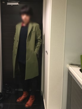 「アイテム（チェスターコート）」を使った、ぬっくんさん（メンズ・173cm・20代）の秋コーディネート