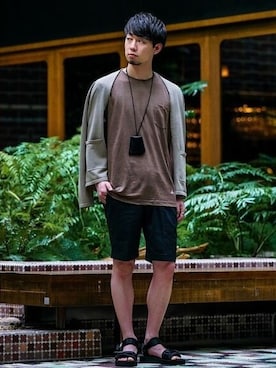 「SEIKO（セイコー）のアイテム」を使った、SHINOさん（メンズ・168cm）の夏コーディネート
