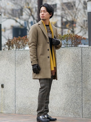 EDIFICE（エディフィス）の「SUPER140s メルトン チェスターコート