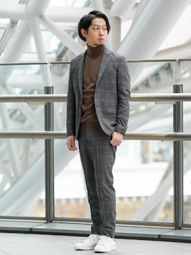 「TIMEX（タイメックス）のアイテム（腕時計）」を使った、SHINOさん（メンズ・168cm）の冬コーディネート