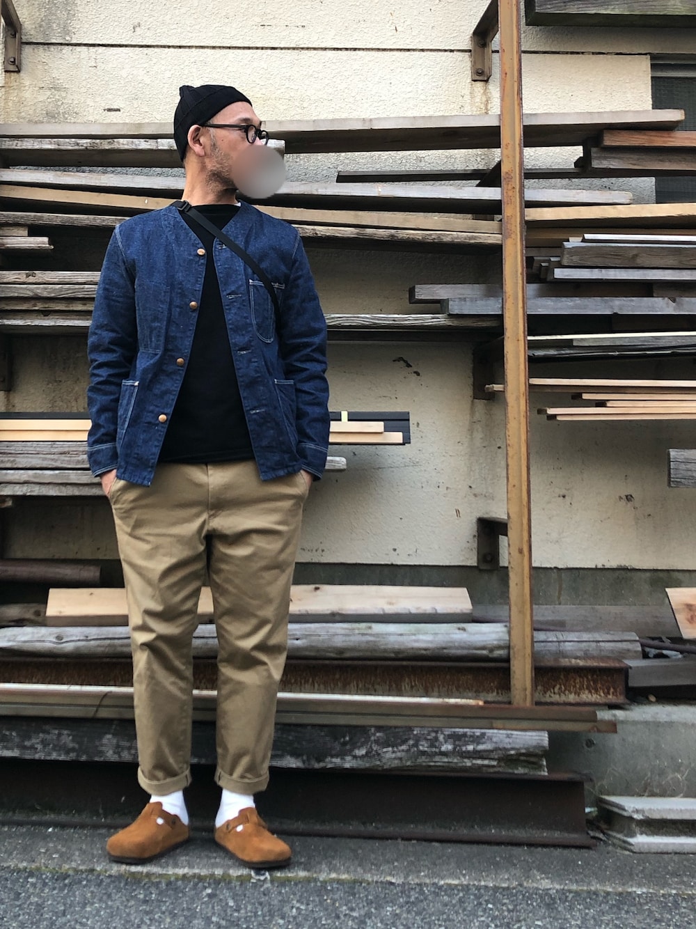 orSlowのノーカラージャケットを使った人気ファッションコーディネート