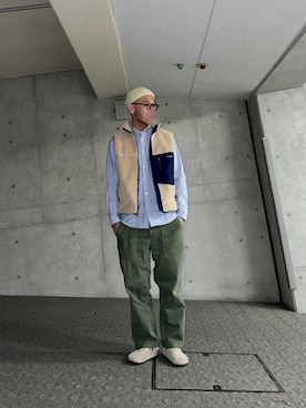 「アイテム（サンダル）」を使った、yonemicci70さん（メンズ・173cm・40代）の春コーディネート