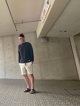 「アイテム（サンダル）」を使った、yonemicci70さん（メンズ・173cm・40代）の夏コーディネート
