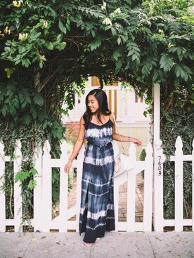 「kate spade new york（ケイトスペード ニューヨーク）のアイテム（ハンドバッグ、ホワイト系）」を使った、emmaさん（レディース・153cm）の春コーディネート