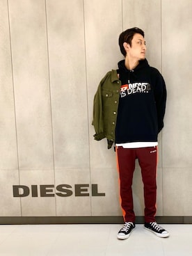 NＴさんの（DIESEL | ディーゼル）を使ったコーディネート