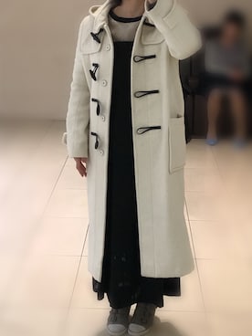 「白ダッフル」｜このみさん（レディース・153cm）の秋コーディネート