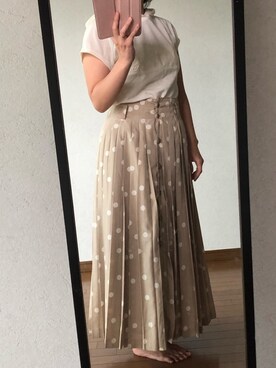 「CACHAREL（キャシャレル）のアイテム」を使った、このみさん（レディース・153cm）の夏コーディネート