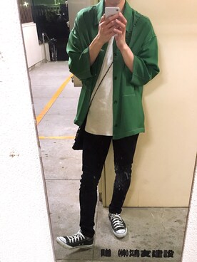 「Apple（-）のアイテム（その他）」を使った、reppuさん（メンズ・170cm）の春コーディネート