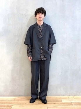 「春めきシューズ」｜「アイテム（その他アウター）」を使った、kainanさん（メンズ・176cm）の春コーディネート