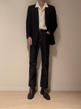 「LANVIN（ランバン）のアイテム（ジャケット/アウター）」を使った、kitemiluさん（メンズ・186cm）の秋コーディネート