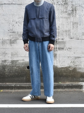 「JOHN LAWRENCE SULLIVAN（ジョンローレンスサリバン）のアイテム（ブルゾン）」を使った、kitemiluさん（メンズ・165cm）の春コーディネート
