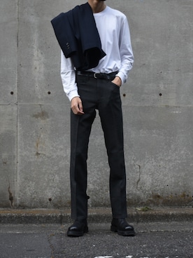 「UNIQLO U」｜kitemiluさん（メンズ・185cm）の春コーディネート