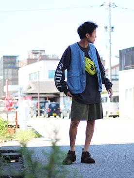 「SASSAFRAS（ササフラス）のアイテム」を使った、INDIGOさん（メンズ・169cm）の秋コーディネート