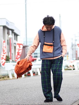 「ブラックウォッチ」｜INDIGOさん（メンズ・169cm）の冬コーディネート