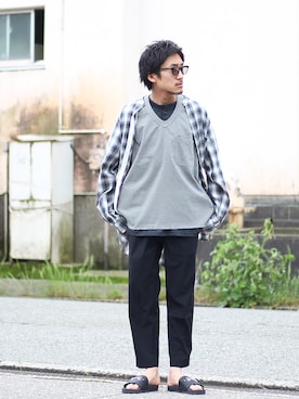 「アイテム（腕時計、ブラウン系）」を使った、INDIGOさん（メンズ・169cm）の春コーディネート