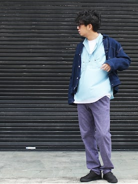 「MANEBU」｜INDIGOさん（メンズ・183cm）の春コーディネート