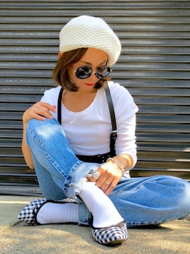 「LI HUA（リーファー）のアイテム」を使った、yukippeさん（レディース・150cm）の冬コーディネート