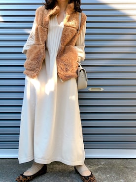 「SEVENDAYS=SUNDAY（セブンデイズサンデイ）のアイテム（ベスト）」を使った、yukippeさん（レディース・150cm）の秋コーディネート