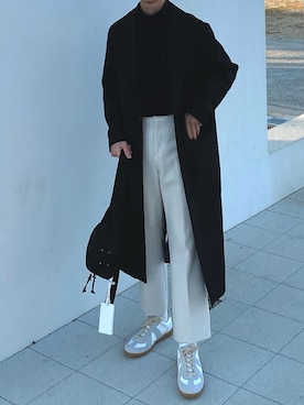 「マルジェラ」｜「アイテム（その他）」を使った、toshikiさん（メンズ・173cm）の冬コーディネート