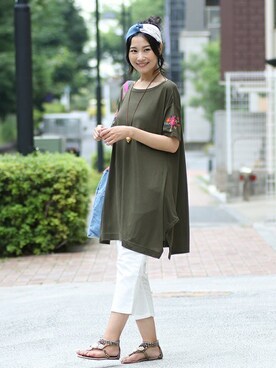 こちらには入荷しない メキシコ刺繍ワンピースを使った人気ファッションコーディネート Wear