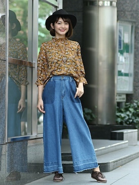 「チチカカ」｜「アイテム（モカシン/デッキシューズ）」を使った、チチカカさん（レディース・165cm）の夏コーディネート