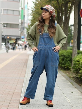 「チチカカ」｜「アイテム（キャスケット）」を使った、チチカカさん（レディース・164cm）の秋コーディネート