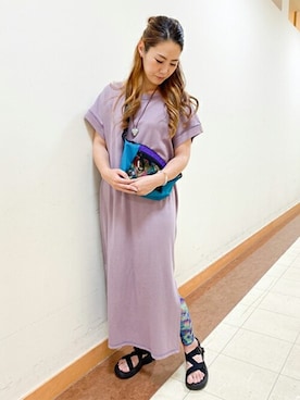 「チチカカ」｜「アイテム（レギンス/スパッツ）」を使った、チチカカさん（レディース・161cm）の夏コーディネート