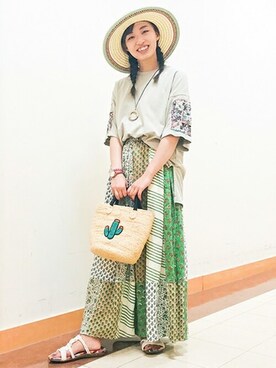 チチカカさん（レディース・156cm）の夏コーディネート