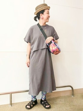 「チチカカ」｜「アイテム（レギンス/スパッツ）」を使った、チチカカさん（レディース・146cm）の夏コーディネート