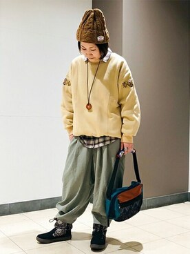「チャックシャツ」｜チチカカさん（レディース・153cm）の秋コーディネート