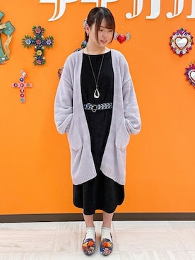 「チチカカ」｜「アイテム（ローファー）」を使った、チチカカさん（レディース・160cm）の冬コーディネート