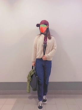 「MARC JACOBS（マークジェイコブス）のアイテム（ピアス（両耳用））」を使った、PinkLove♡さん（レディース・164cm）の冬コーディネート